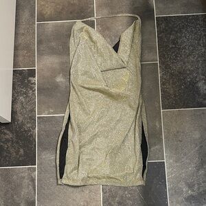 SHEIN Glittering Gold Dress